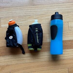Under Armour Blue and Black Water Bottles